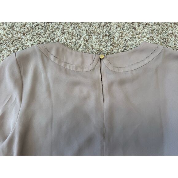 Ann Taylor LOFT Women's Blush colored blouse, Simple, elegant, size Med - Picture 7 of 9